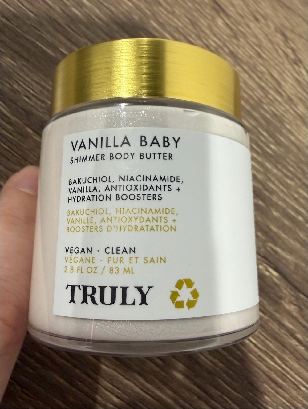 Truly Vanilla Baby Shimmer Body Butter White New